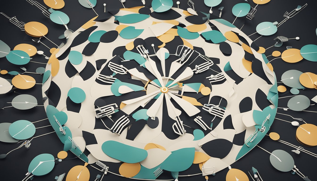 A group of interconnected circles symbolizing a supportive network, surrounded by arrows pointing outward to represent enhanced confidence strategies in recovery